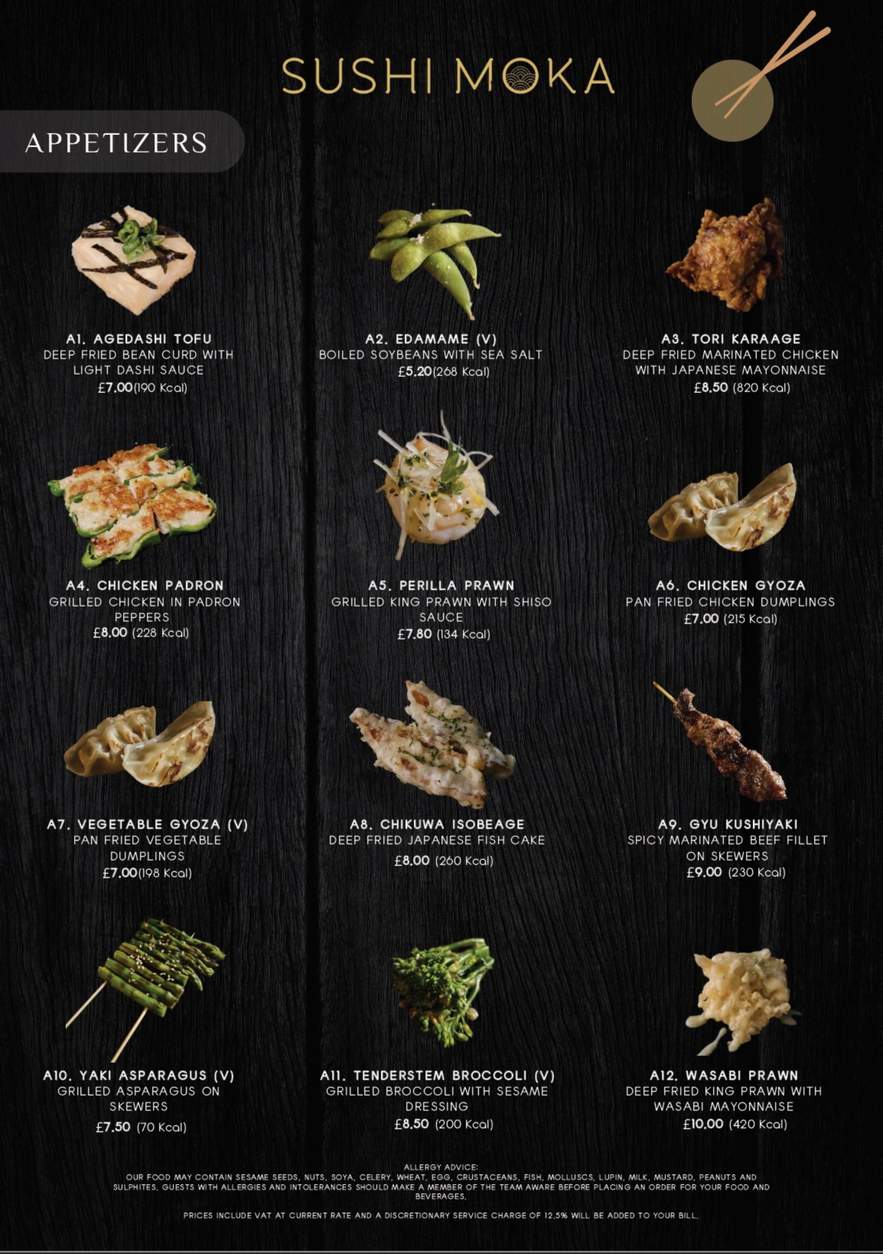 food menu page